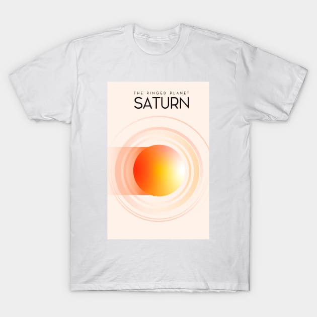 The Ringed Planet Saturn T-Shirt by nickemporium1